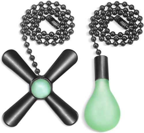Black ceiling fan pull - fan, chain
