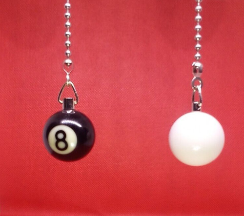 Billiard ball ceiling fan pull - ball,