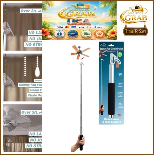 Telescoping ceiling fan pull - ceiling,
