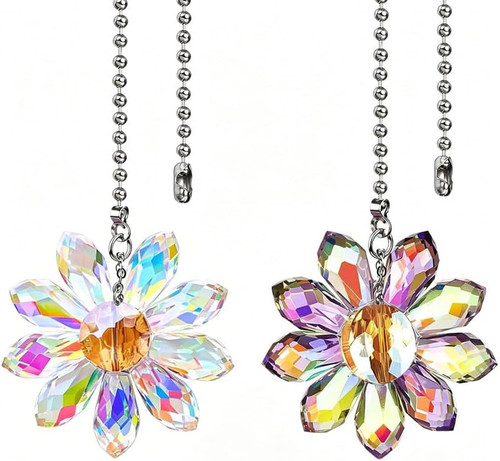 Crystal ceiling fan pull chain - crystal,
