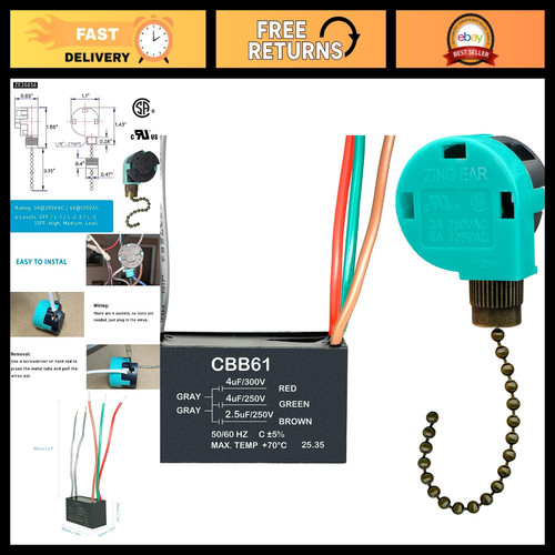 Ceiling fan pull chain switch - ceiling,
